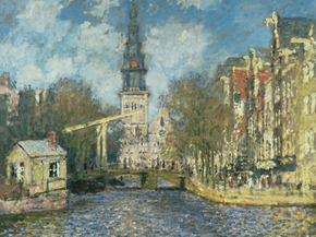 Monet Claude | Клод Моне - Южная церковь в Амстердаме, 1874