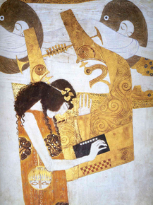Gustav Klimt | Густав Климт - Бетховен Фриз, Деталь, 1902