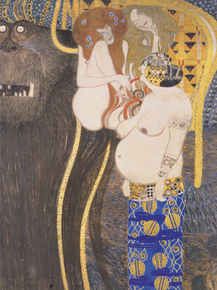 Gustav Klimt | Густав Климт - Бетховен Фриз, Деталь, 1902