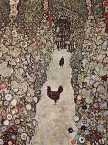 Gustav Klimt | Густав Климт - Сад с петухами, 1917