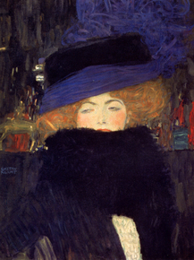 Gustav Klimt | Густав Климт - Леди со шляпой и перьями Боа, 1909