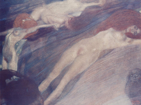 Gustav Klimt | Густав Климт - Движущаяся вода, 1898