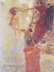 Gustav Klimt | Густав Климт - Окрашенный дизайн композиции, 1897 Gustav Klimt | Густав Климт - Окрашенный дизайн композиции, 1897
