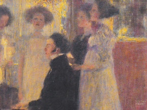 Gustav Klimt | Густав Климт - Эскиз для Шуберта на фортепиано I, 1898