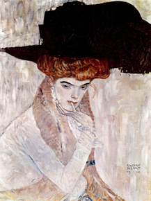 Gustav Klimt | Густав Климт - Черная шляпа, 1910