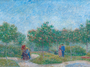Van Gogh | Ван Гог - Сад с любовниками в Париже, 1887