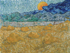 Van Gogh | Ван Гог - Вечерний пейзаж, 1889 Van Gogh | Ван Гог - Вечерний пейзаж, 1889