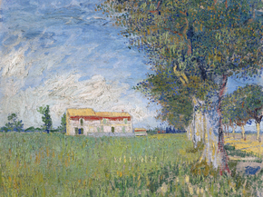 Van Gogh | Ван Гог - Ферма в пшенице, 1888