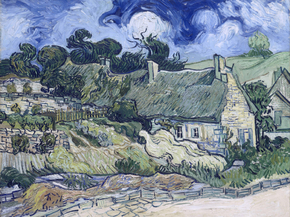 Van Gogh | Ван Гог - Дома с соломенными крышами, 1890 Van Gogh | Ван Гог - Дома с соломенными крышами, 1890