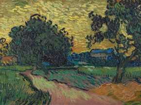 Van Gogh | Ван Гог - Пейзаж в сумерках, 1890 Van Gogh | Ван Гог - Пейзаж в сумерках, 1890