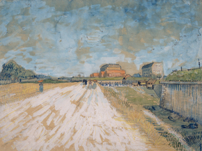 Van Gogh | Ван Гог - Дорога, идущая вдоль, 1887