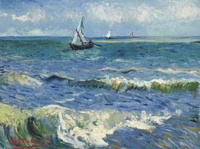 Van Gogh | Ван Гог - Морской пейзаж в Сент-Мари, 1888