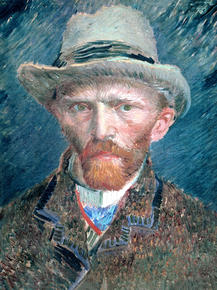 Van Gogh | Ван Гог - Автопортрет с серым войлоком, 1887 Van Gogh | Ван Гог - Автопортрет с серым войлоком, 1887