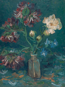 Van Gogh | Ван Гог - Маленькая бутылка с пионами, 1886