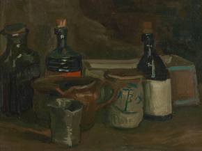 Van Gogh | Ван Гог - Натюрморт с бутылками, 1884-85