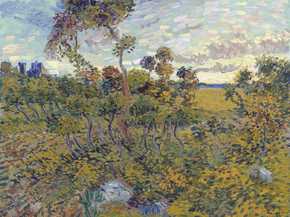 Van Gogh | Ван Гог - Закат на Монмажуре, 1888