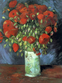 Van Gogh | Ван Гог - Ваза с красными маками, 1886