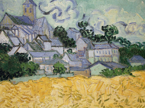 Van Gogh | Ван Гог - Вид на Овер с церковью, 1890