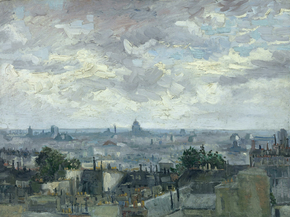 Van Gogh | Ван Гог - Вид на крыши Парижа, 1886