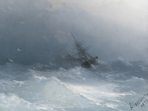 Aivazovsky Ivan | Айвазовский Иван - Американский пароход в шторм
