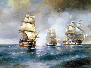 Aivazovsky Ivan | Айвазовский Иван - Бриг Меркурий, 1892
