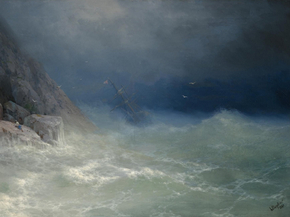 Aivazovsky Ivan | Айвазовский Иван - Выживший, 1880 Aivazovsky Ivan | Айвазовский Иван - Выживший, 1880