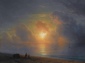 Aivazovsky Ivan | Айвазовский Иван - Закат над побережьем Крыма