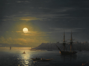 Aivazovsky Ivan | Айвазовский Иван - Константинополь в лунную ночь