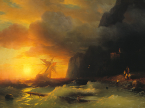 Aivazovsky Ivan | Айвазовский Иван - Кораблекрушение у горы Афон