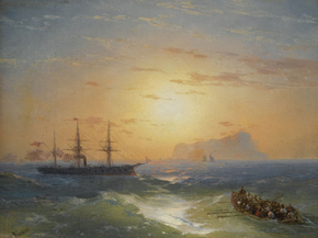 Aivazovsky Ivan | Айвазовский Иван - Корабли у Иския