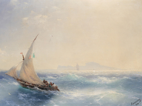 Aivazovsky Ivan | Айвазовский Иван - Корабли у острова Иския