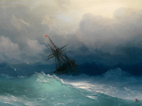 Aivazovsky Ivan | Айвазовский Иван - Корабль в неспокойном море