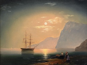 Aivazovsky Ivan | Айвазовский Иван - Корабль под луной, 1868