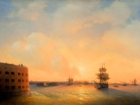 Aivazovsky Ivan | Айвазовский Иван - Кронштадт. Форт, 1844