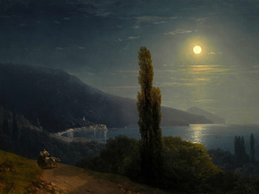 Aivazovsky Ivan | Айвазовский Иван - Крымский берег в лунную ночь
