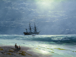 Aivazovsky Ivan | Айвазовский Иван - Лунный причал, 1895