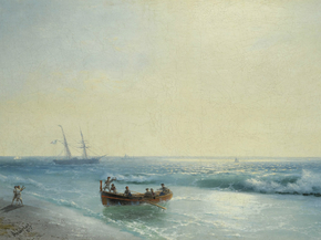 Aivazovsky Ivan | Айвазовский Иван - Моряки, высаживающиеся