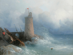 Aivazovsky Ivan | Айвазовский Иван - На скалистом берегу, 1866