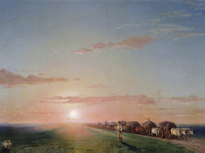 Aivazovsky Ivan | Айвазовский Иван - Обоз в степи