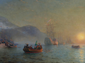 Aivazovsky Ivan | Айвазовский Иван - Прибытие Колумба, 1892