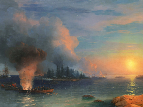 Aivazovsky Ivan | Айвазовский Иван - Сражение при Bomarsund