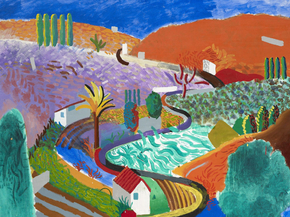 David Hockney - Nichols Canyon, 1980 | Дэвид Хокни