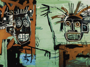 Basquiat J.M. - Two heads on Gold | Баския Жан-Мишель
