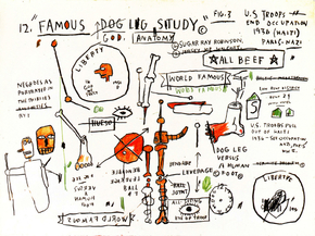 Basquiat J.M. - Dog Leg Study | Баския Жан-Мишель