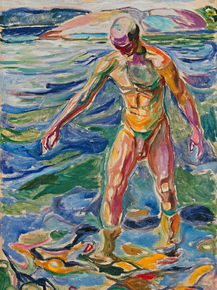 Edvard Munch | Эдвард Мунк - Купающийся мужчина