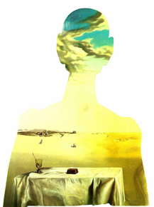Salvador Dali - Couple with clouds in their heads man | Сальвадор Дали
