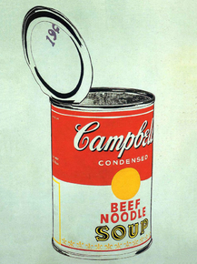 Andy Warhol - Big Campbell's Soup Can 19c (Beef Noodle) | Энди Уорхол
