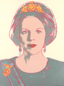 Andy Warhol - Queen Beatrix of the Netherlands | Энди Уорхол