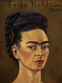 Frida Kahlo | Фрида Кало - Автопортрет в красном и золотом