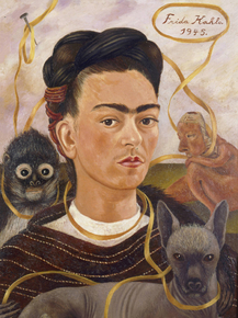 Frida Kahlo | Фрида Кало - Автопортрет с маленькой обезьянкой